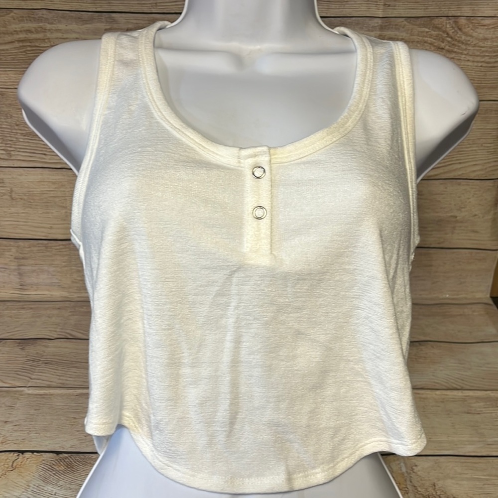 Knit top/Crop White (Smoker)